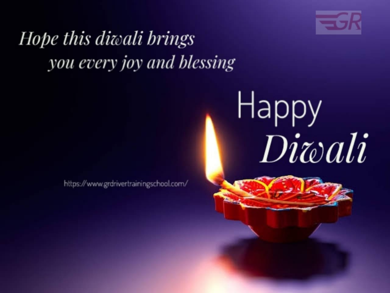 G & R Driver Training School Diwali greetings from